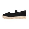 Womens Carolina Mary Jane Espadrille Flats Casual - Black