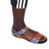 Ankara Low Ankle Gladiators Handmade with Authentic Kitenge Fabric