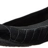 Girls Kayla Velvet Flat Shoe Shoe