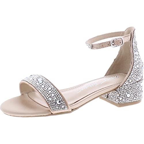 Girls Mari Rhinestone Dressy Block Heel