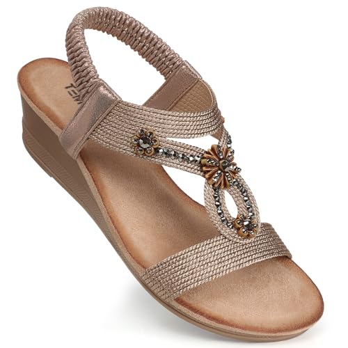 Womens Sandals Wedge Low: Wedge Sandal Women Dressy Summer